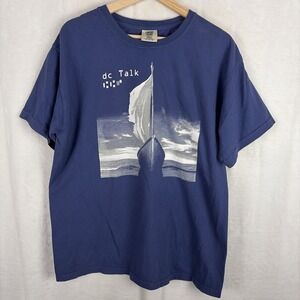 DC Talk Supernatural Boat T-shirt Blue Size Large Comfort Colors Christian Band